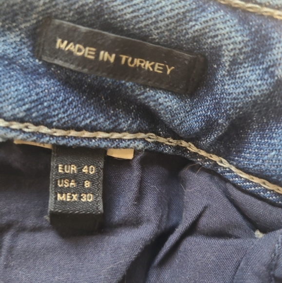 massimo dutti Womens SZ 8 mid rise slim cropped jeans - Picture 6 of 12